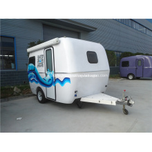 Mobile camper traveling home trailer on promotion